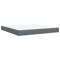 Boxspring met matras fluweel donkergrijs 180x200 cm - thumbnail