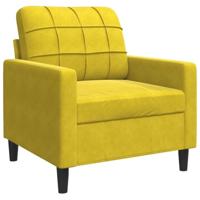 Fauteuil 60 cm fluweel geel - thumbnail
