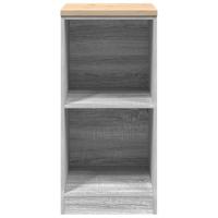 Garagekast 40x51x85 cm massief grenenhout grijs sonoma - thumbnail