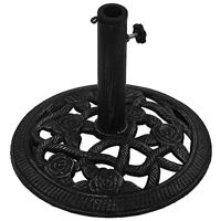 VidaXL Parasolvoet 40x40x32 cm gietijzer zwart - thumbnail