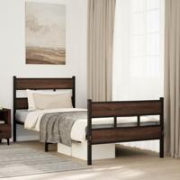 Bedframe met hoofdbord en voetbord zonder matras 107x203 cm - thumbnail