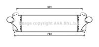 Intercooler, inlaatluchtkoeler IV4129 - thumbnail