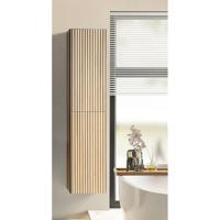 Ribbella Xellanz Kolomkast 160x36x30cm - Naturel Eik met 2 Deuren - thumbnail