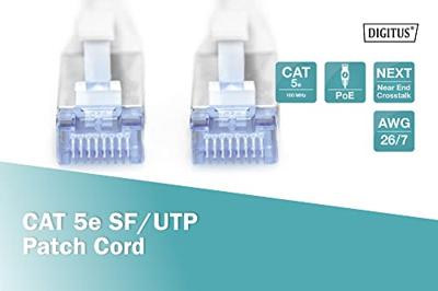 Digitus DK-1531-010 RJ45 Netwerkkabel, patchkabel CAT 5e SF/UTP 1.00 m Grijs 1 stuk(s) Digitus DK-1531-010 RJ45 Netwerkkabel, patchkabel CAT 5e SF/UTP 1.00 m Grijs 1 stuk(s)