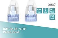 Digitus DK-1531-010 RJ45 Netwerkkabel, patchkabel CAT 5e SF/UTP 1.00 m Grijs 1 stuk(s) - thumbnail