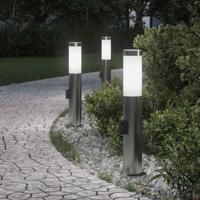 Bolderverlichting met stopcontact 3 stuks 50 cm roestvrij staal IP44 - thumbnail