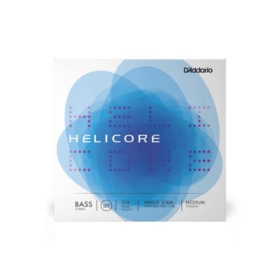 D&apos;Addario HH610 3/4M Helicore Hybrid Bass String Set,Medium Tension Contrabas