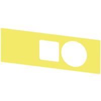 Siemens 3SU1900-0BF31-0AA0 3SU19000BF310AA0 Opschriftbord (b x h) 112 mm x 38 mm Zonder opdruk Geel, Zwart 10 stuk(s) - thumbnail
