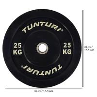 Tunturi Halterschijf| 1 x 25kg | Black - thumbnail