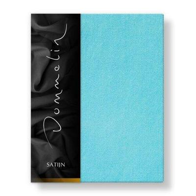 Dommelin Dommelin Laken Uni Satijn 300TC 569 Aquamarijn 240x270 cm