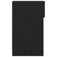 Nachtkastje met lade 20x36x60 cm zwart eikenkleurig - thumbnail