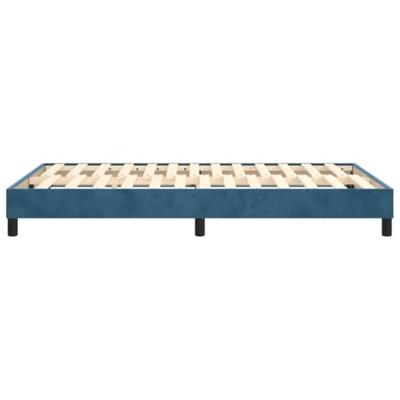 Boxspring bed 120x200 cm fluweel donkerblauw