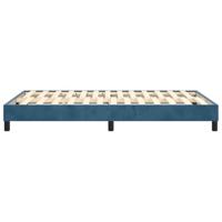 Boxspringframe fluweel donkerblauw 120x200 cm - thumbnail