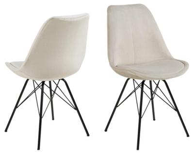 Bendt Eetkamerstoel 'Liva' Velvet, kleur Zand Bendt Eetkamerstoel 'Liva' Velvet, kleur Zand