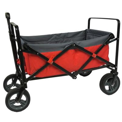 Outdoor opvouwbare bolderwagen rood/grijs/zwart