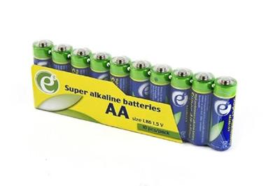Super alkaline AA batteries, 10-pack