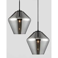 Lyora HanglampVeiro chroom glas Ø 23 x 22cm - 9724102 - thumbnail