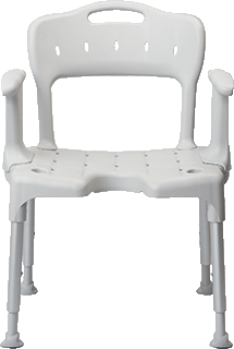 Douchestoel Etac Swift met Armsteunen in Hoogte Verstelbaar Grijs Etac