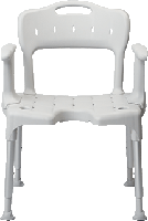 Douchestoel Etac Swift met Armsteunen in Hoogte Verstelbaar Grijs Etac - thumbnail