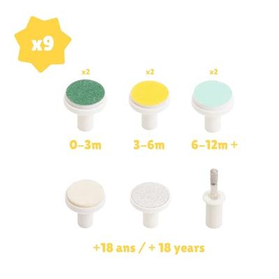 Badabulle elektrische vijl met 6 verwisselbare punten + 3 navullingen