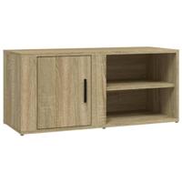 Tv-meubels 2 st 80x31,5x36 cm bewerkt hout sonoma eikenkleurig - thumbnail