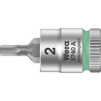 Wera 8740 A 05003330001 Inbus Dopsleutel-bitinzet Houderfunctie 2 mm 1/4 2 mm 1/4 (6,3 mm)