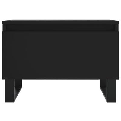 Salontafels 2 st 50x46x35 cm bewerkt hout zwart Salontafels 2 st 50x46x35 cm bewerkt hout zwart