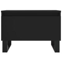 Salontafels 2 st 50x46x35 cm bewerkt hout zwart - thumbnail