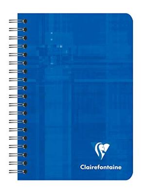 Notitieboek Clairefontaine 95x140mm spiraal lijn assorti | 5 stuks