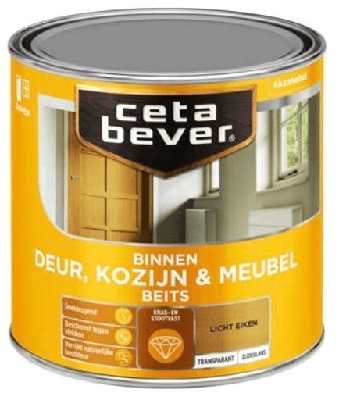 Cetabever Binnenbeits Deur Kozijn en Meubel Transparant Zijdeglans - Grijs