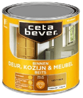 Cetabever Binnenbeits Deur Kozijn en Meubel Transparant Zijdeglans - Grijs - thumbnail