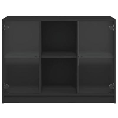 Dressoir 102x37x75,5 cm bewerkt hout zwart