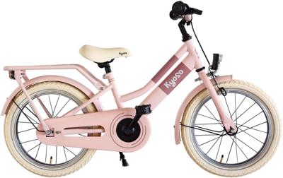Kinderfiets Kyoso Blossom Breeze 16 inch met remnaaf - mat roze
