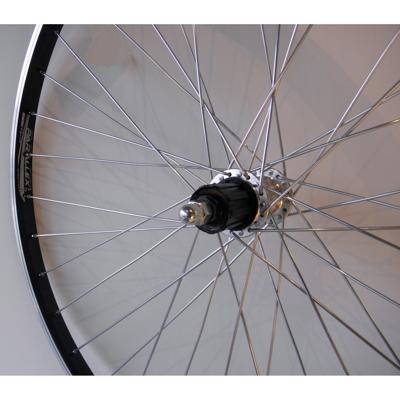 Achterwiel 28-15/8-13/8 622 cass 8V/9V vast alu Paralex zwart