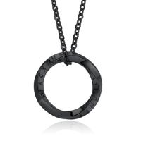 Mendes Nordic Heren Ketting - Rune Circle Black - thumbnail