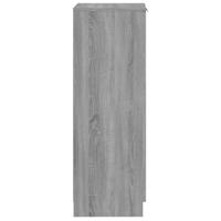 Schoenenkast 30x35x100 cm bewerkt hout grijs sonoma eikenkleur - thumbnail