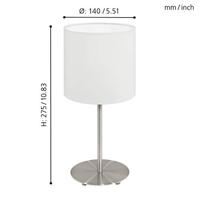 Eglo SchemerlampjePasteri wit - 95725 - thumbnail