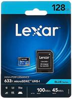 USB stick Lexar 633x Blauw Zwart 128 GB - thumbnail