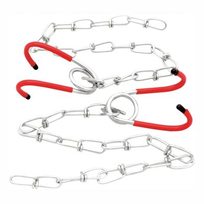 Simson Ophangkettingen met haken rood/zilver 2 stuks