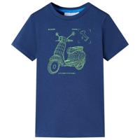 VidaXL Kindershirt 116 donkerblauw - thumbnail