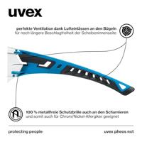 uvex pheos nxt 9128265 Veiligheidsbril Incl. UV-bescherming Blauw, Antraciet EN 166:2001, EN 170:2002 - thumbnail