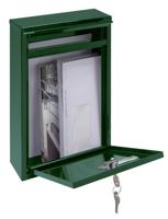 Brievenbus Arregui Groen Staal 22 X 8 X 32 cm - thumbnail