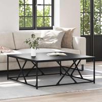 Salontafel Zwart eiken 100 x 100 x 40 cm Bewerkt hout - thumbnail