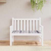 VidaXL Tuinbankkussen 120x50x4 cm oxford stof ruitpatroon grijs - thumbnail