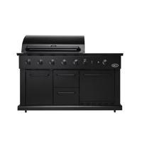 Boretti Luciano buitenkeuken incl. koelkast zwart - thumbnail