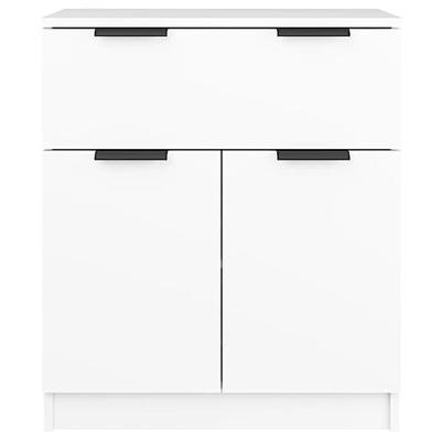 Dressoir 60x30x70 cm bewerkt hout wit