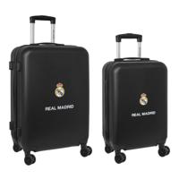 Kofferset Real Madrid C.F. + mediano 24 Trolley Marineblauw 40 x 63 x 26 cm (2 Onderdelen) - thumbnail