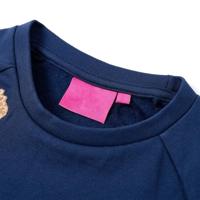 Kindertrui met giraf van pailletten 116 marineblauw - thumbnail