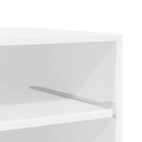 VidaXL Printerkastje met wielen 60x48x74 cm wit - thumbnail