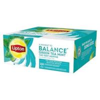 Lipton thee Feel Good Selection, Groene thee munt, doos van 100 zakjes - thumbnail